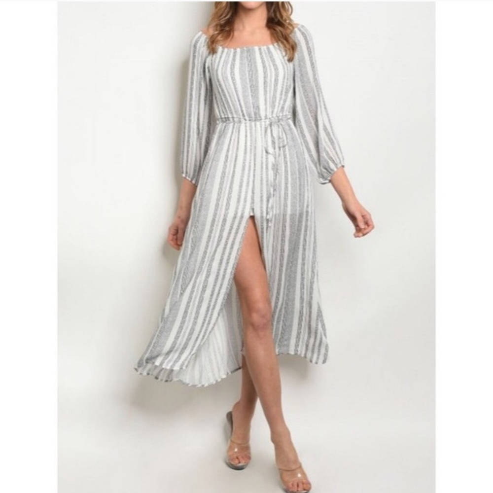 Bohemian Goddess Maxi Split Front Dress
